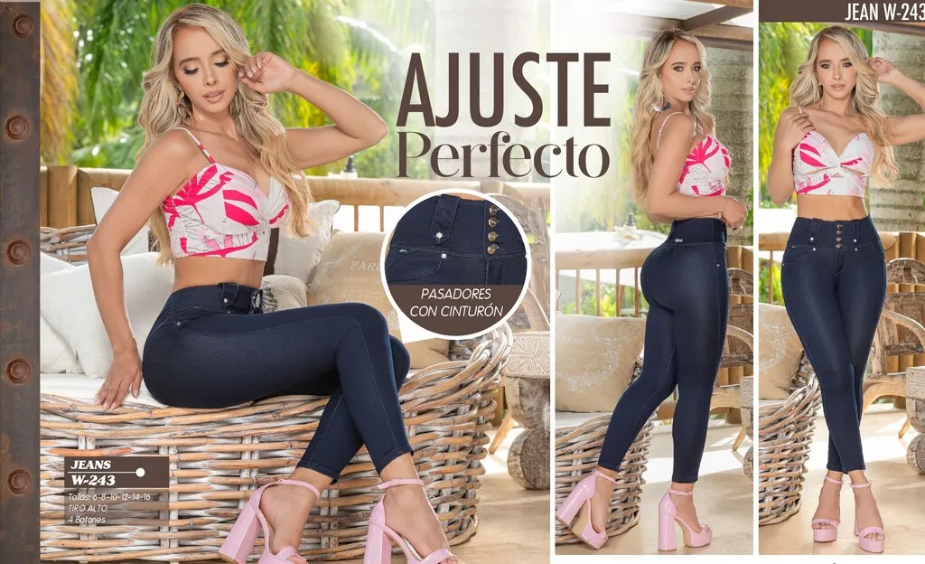 Pantalones jeans mujer en talla 10 - tiro alto – Etiquetado PretinaAlta